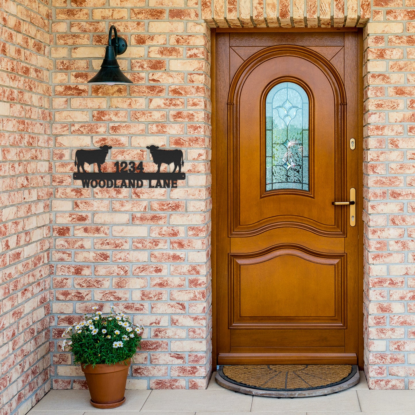Cow Address Sign - Customizable