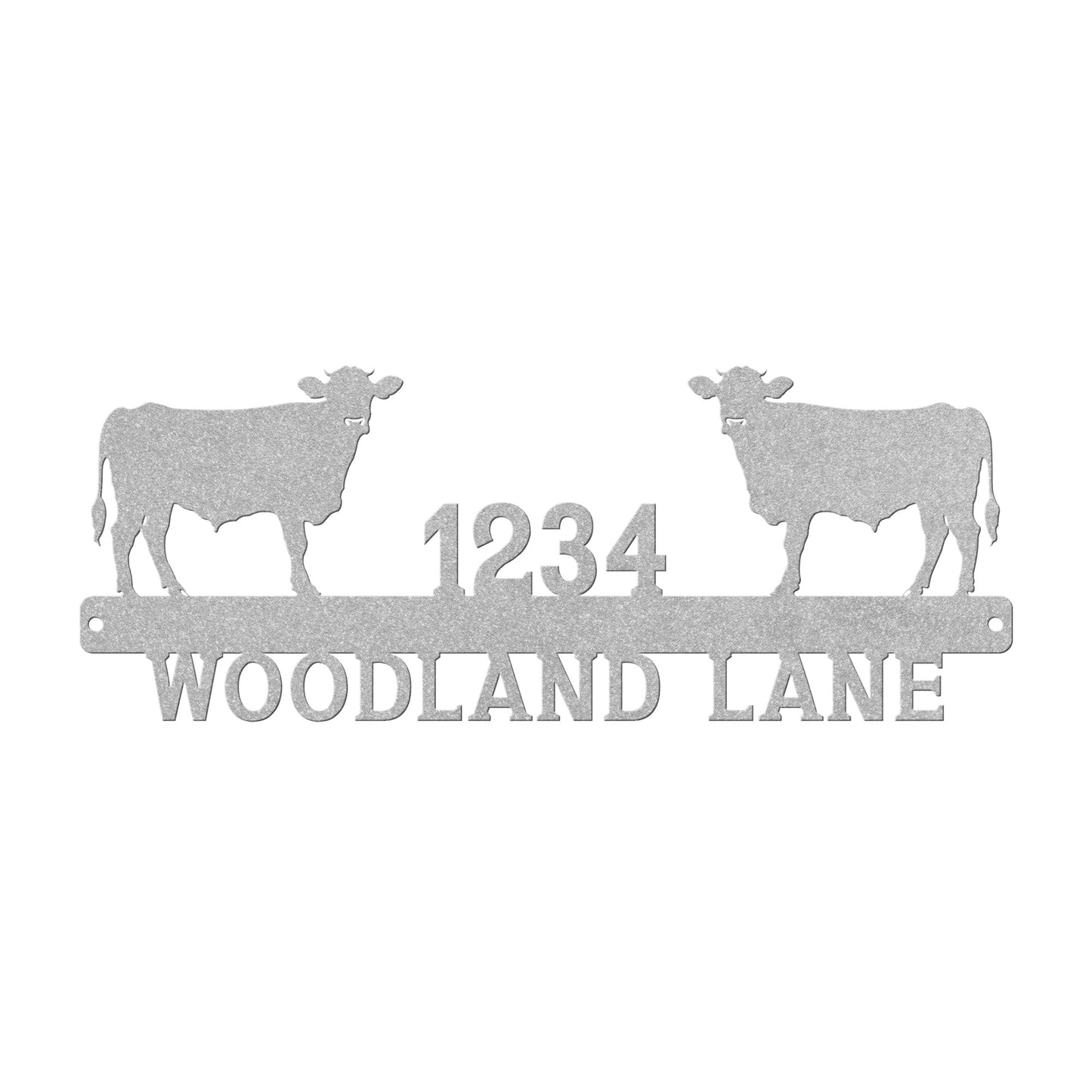 Cow Address Sign - Customizable