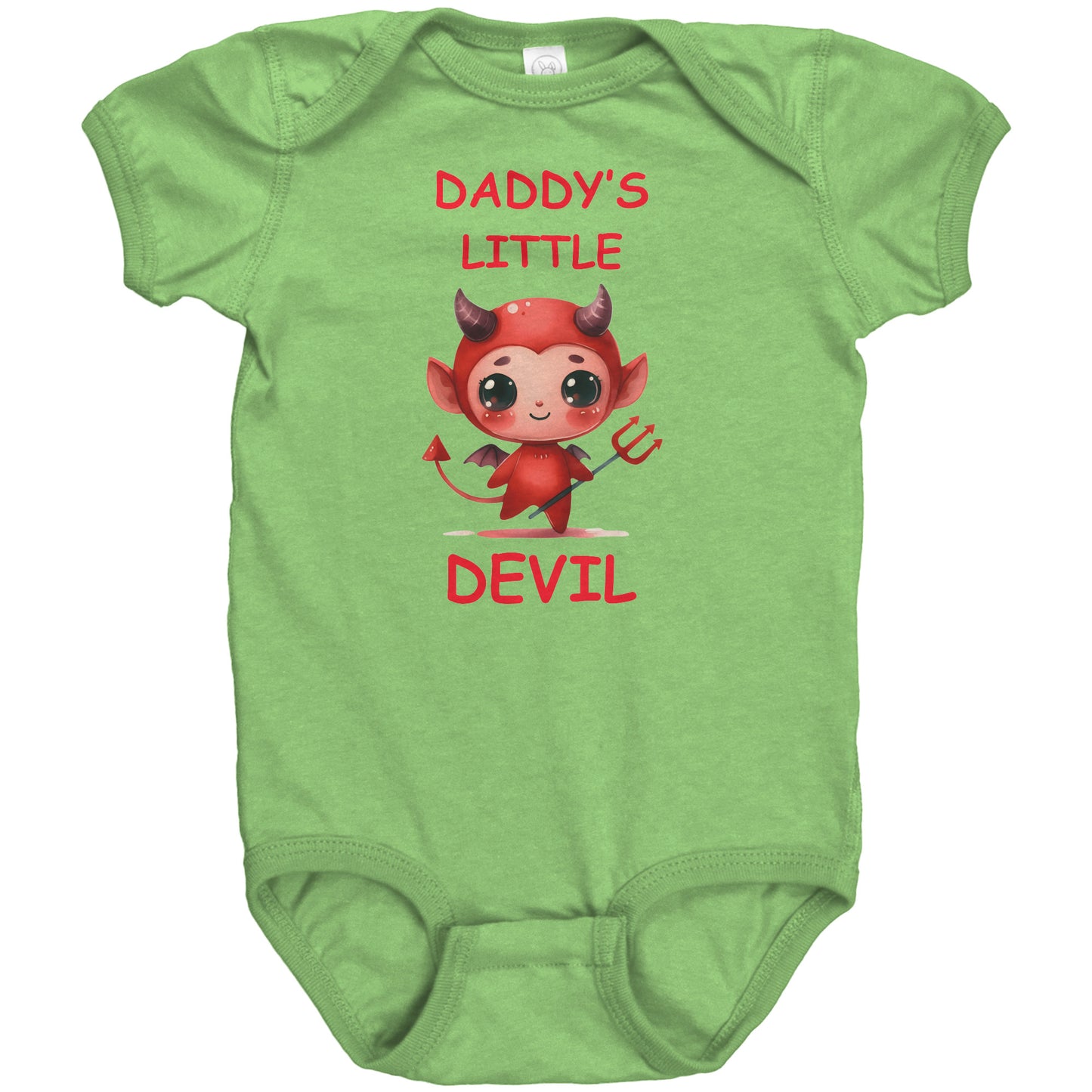Daddy's Little Devil Boy Short Sleeve Bodysuit