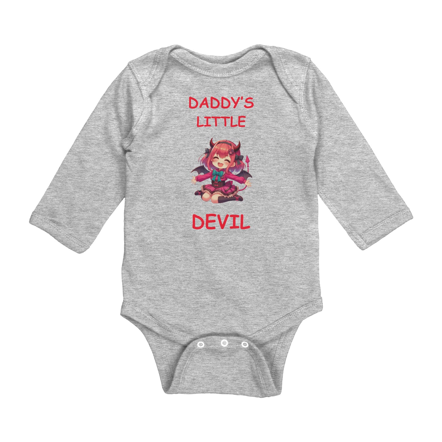 Daddy's Little Devil Girl Long Sleeve Bodysuit