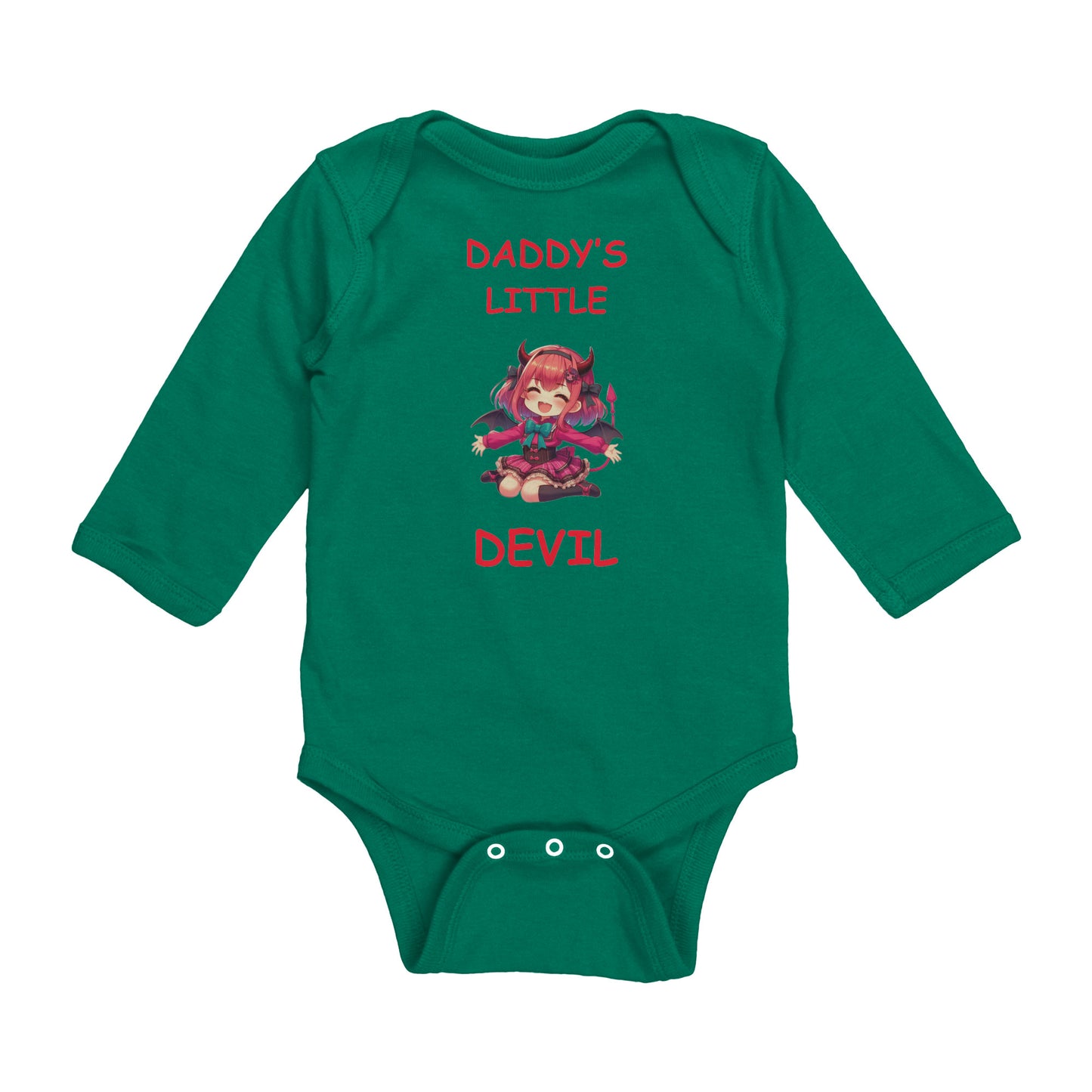 Daddy's Little Devil Girl Long Sleeve Bodysuit