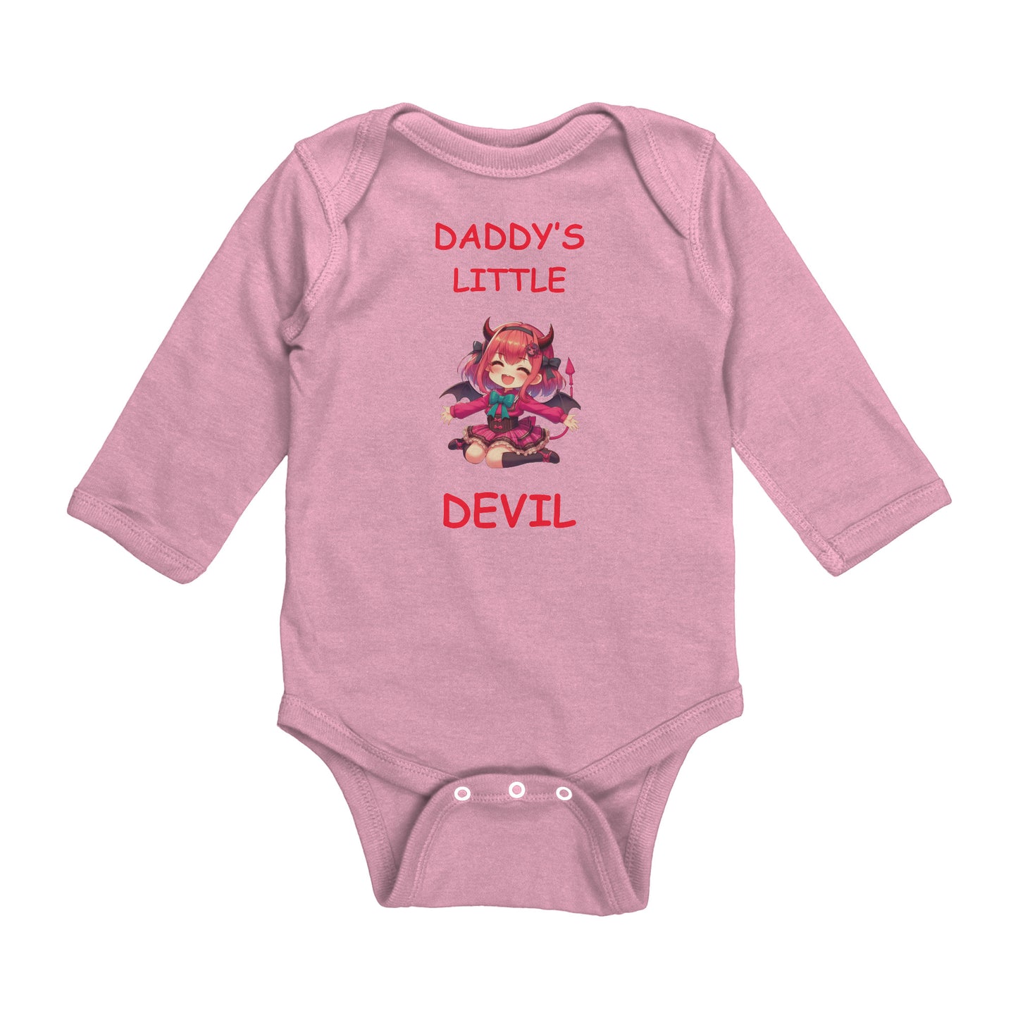 Daddy's Little Devil Girl Long Sleeve Bodysuit