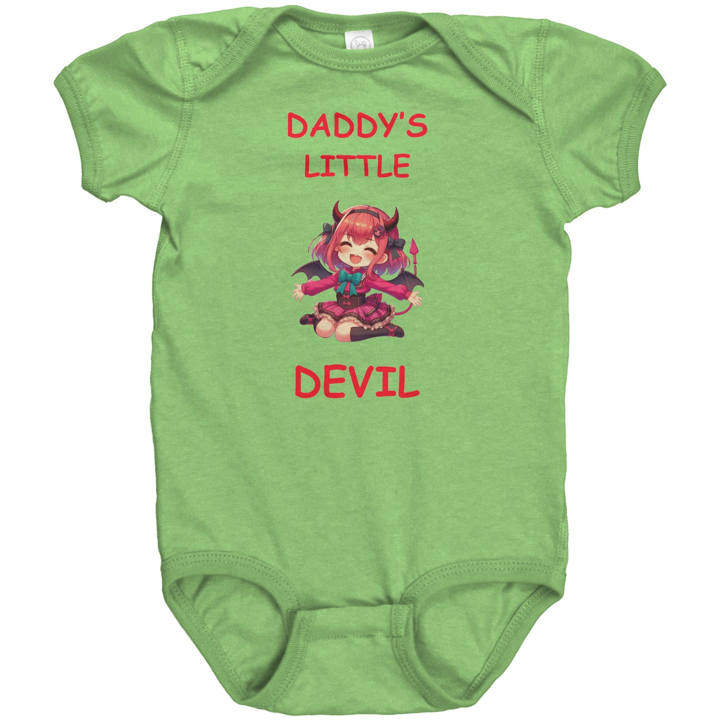 Daddy's Little Devil Girl Short Sleeve Bodysuit