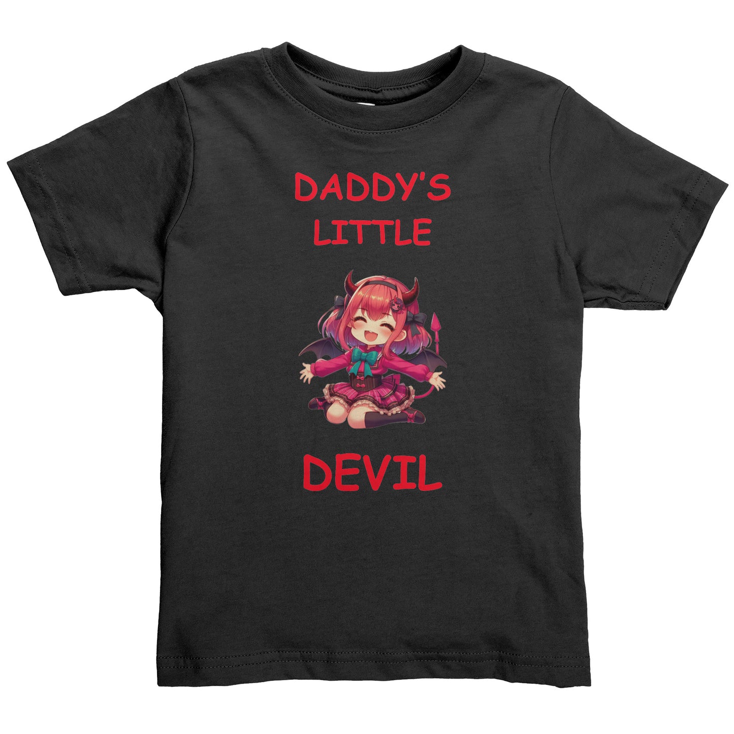 Daddy's Little Devil Girl Toddler Shirt