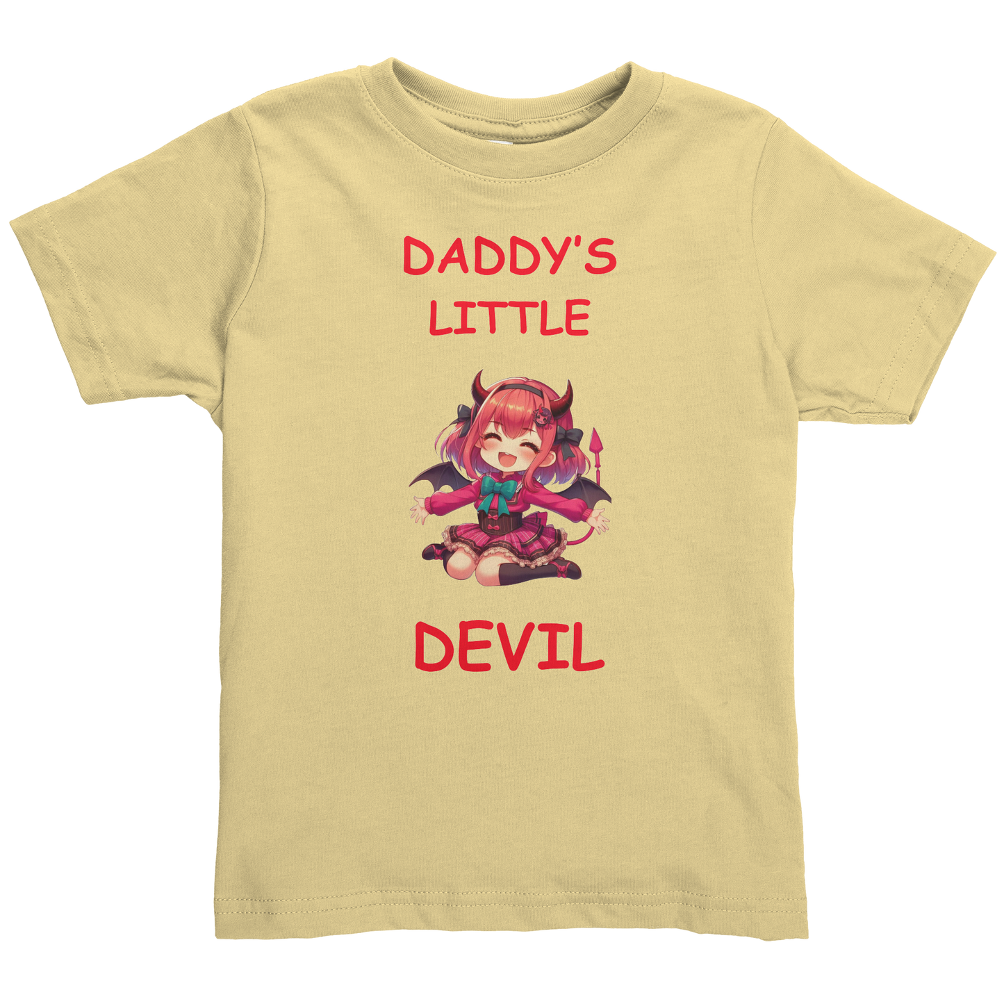 Daddy's Little Devil Girl Toddler Shirt