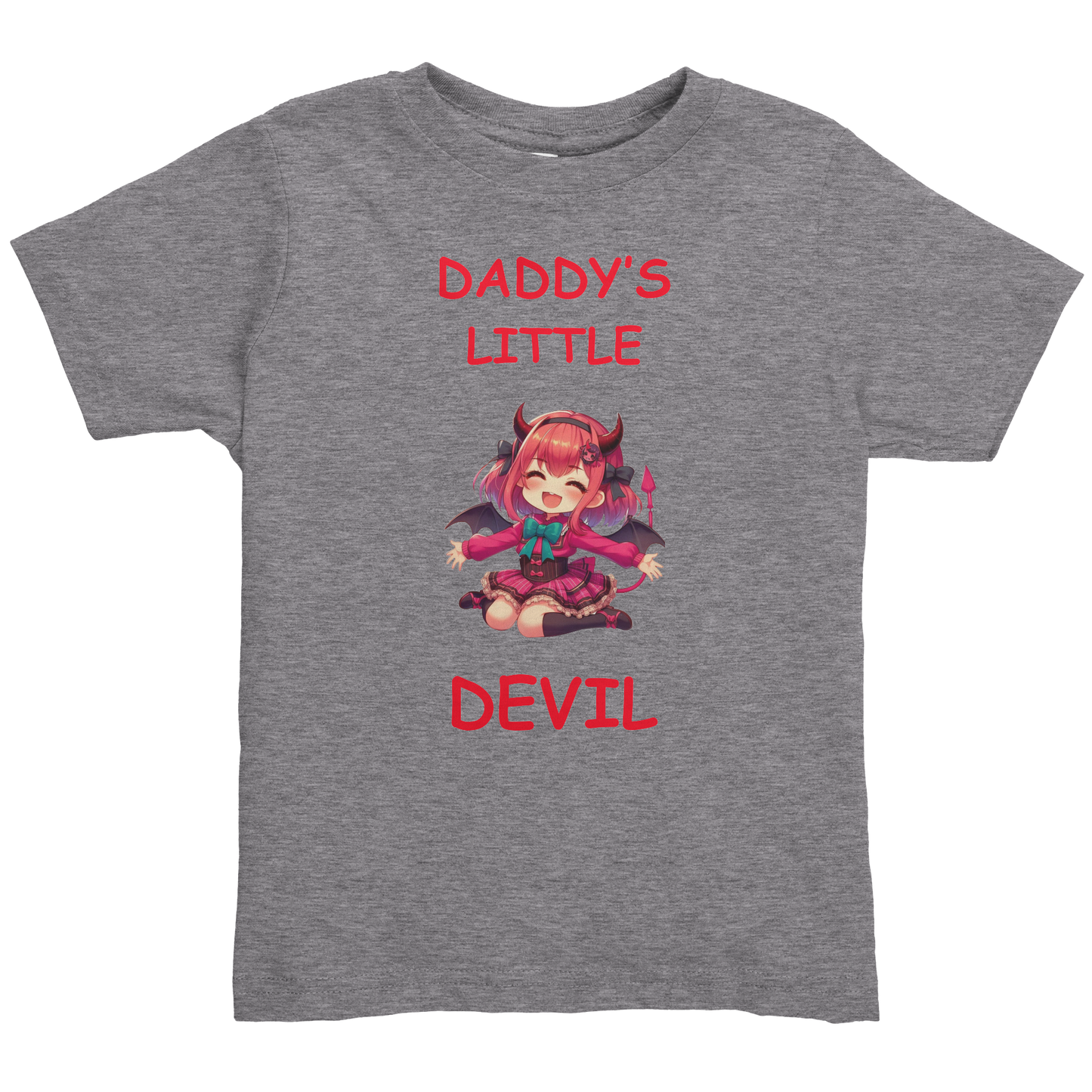 Daddy's Little Devil Girl Toddler Shirt