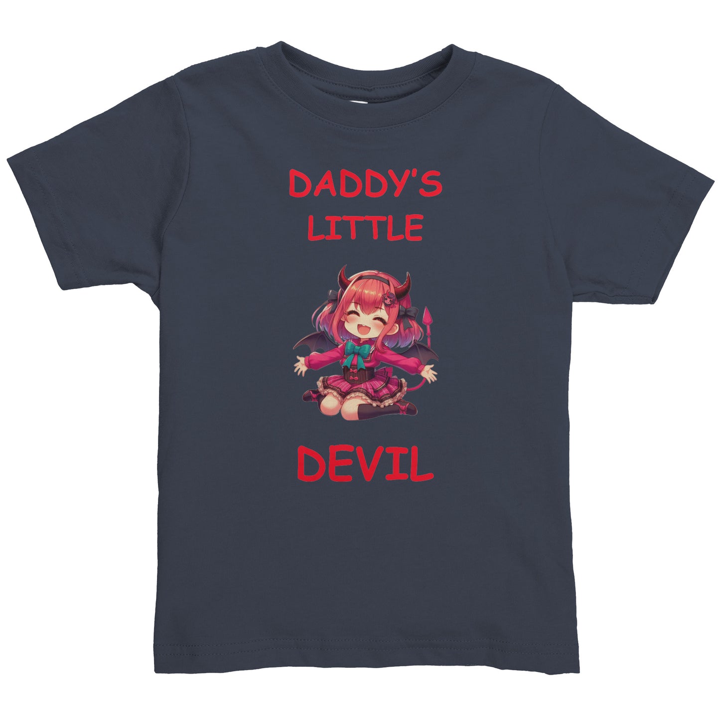 Daddy's Little Devil Girl Toddler Shirt