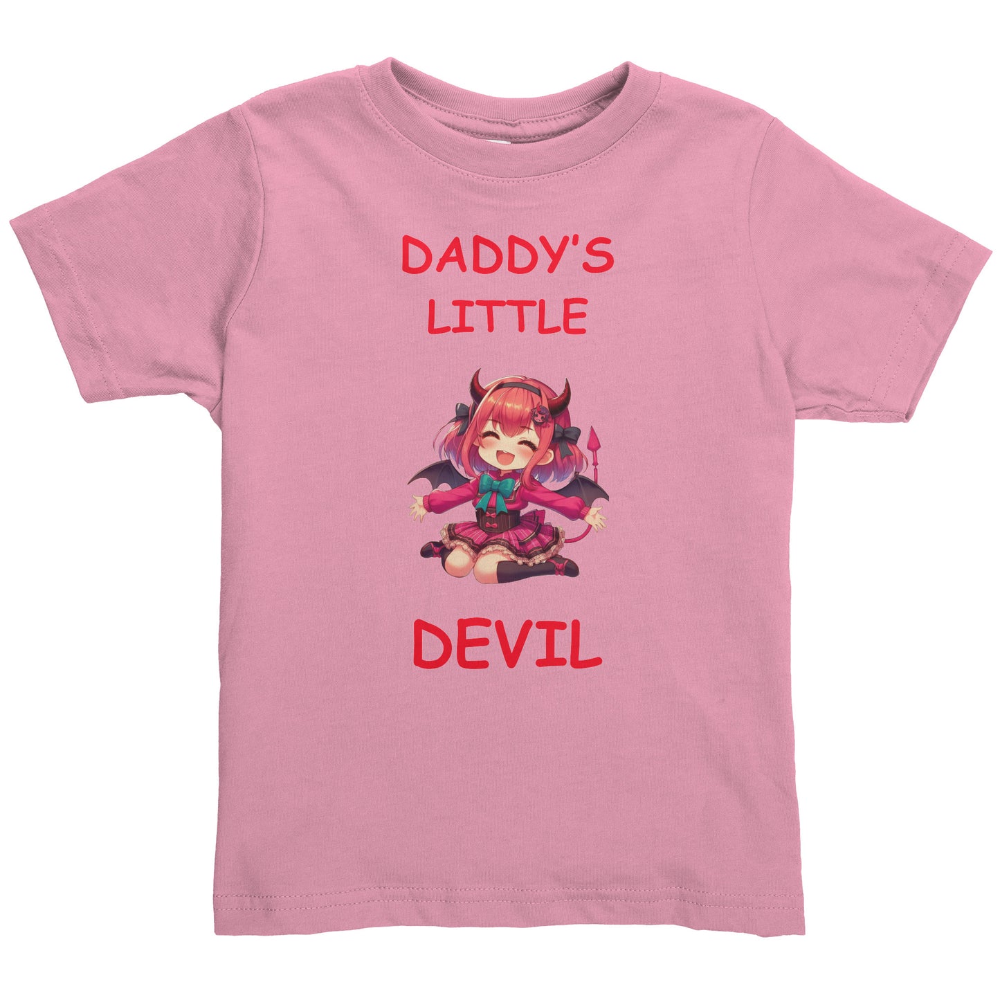 Daddy's Little Devil Girl Toddler Shirt
