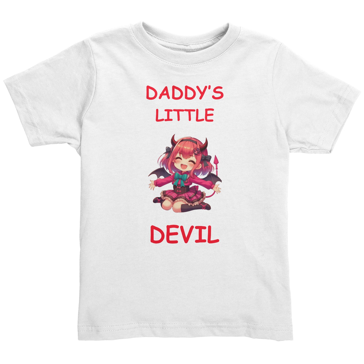 Daddy's Little Devil Girl Toddler Shirt