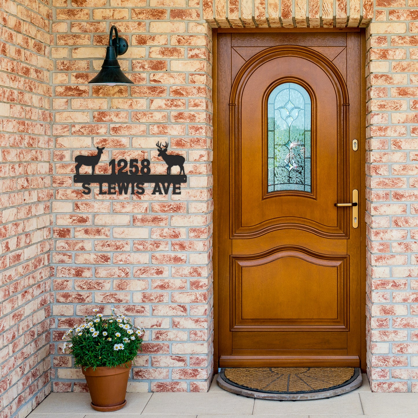 Deer Address Sign - Customizable