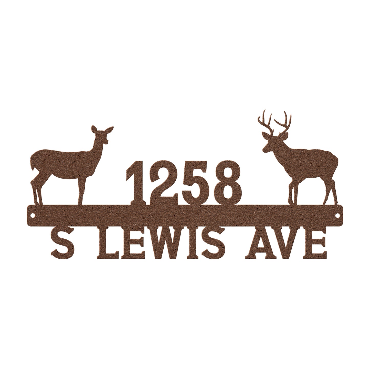Deer Address Sign - Customizable