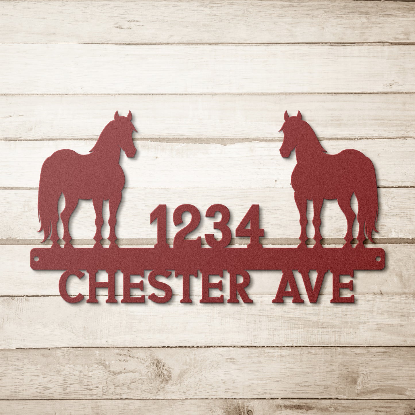 Horse Address Sign - Customizable