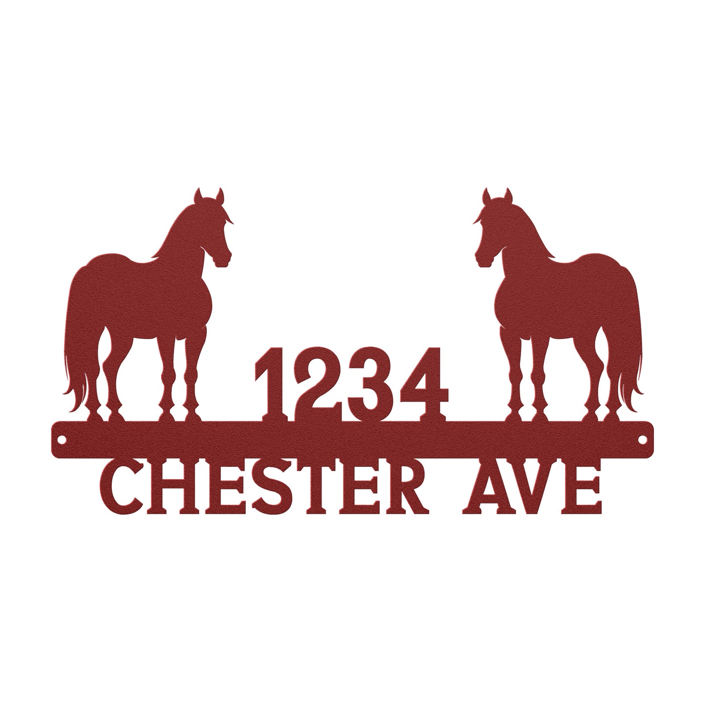 Horse Address Sign - Customizable