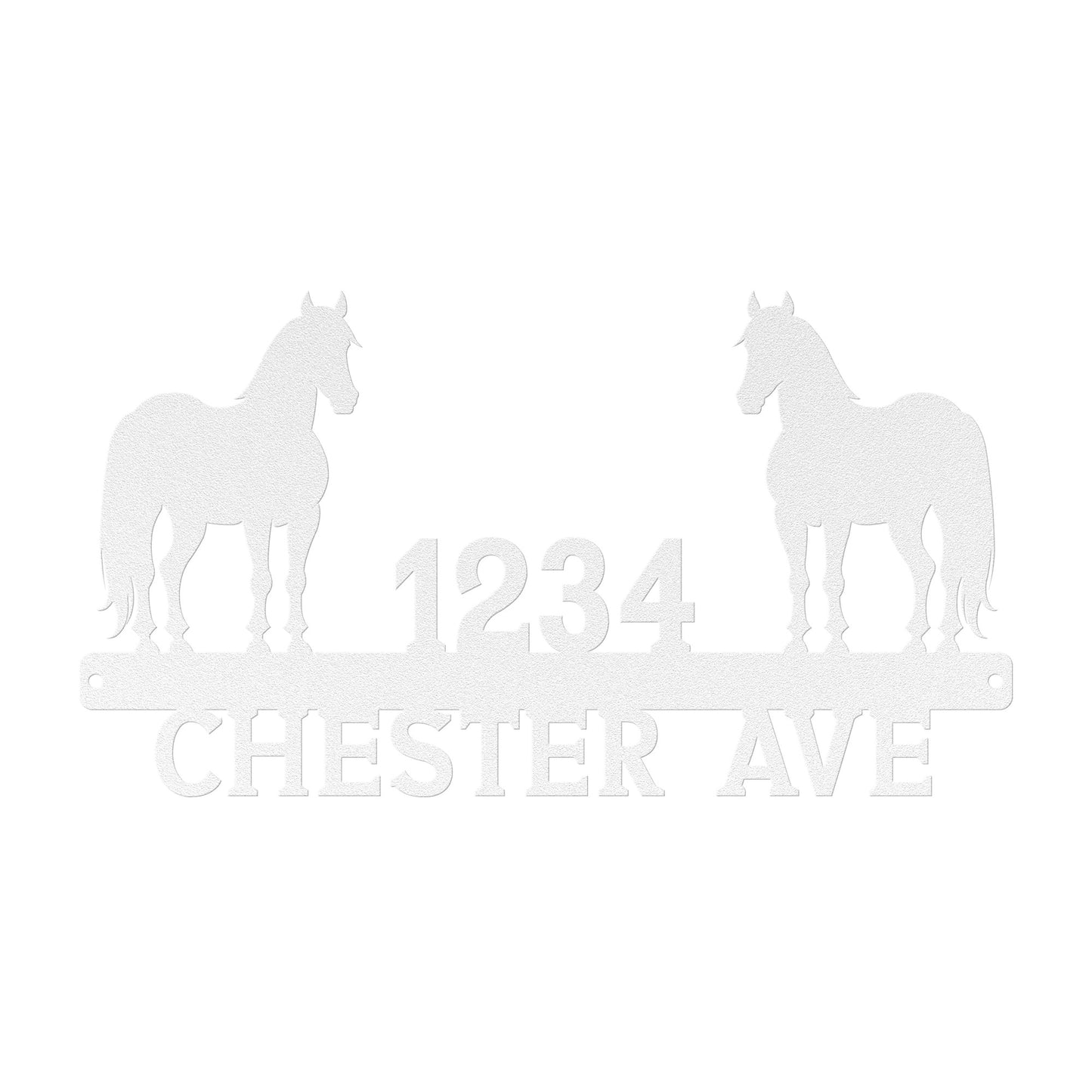 Horse Address Sign - Customizable