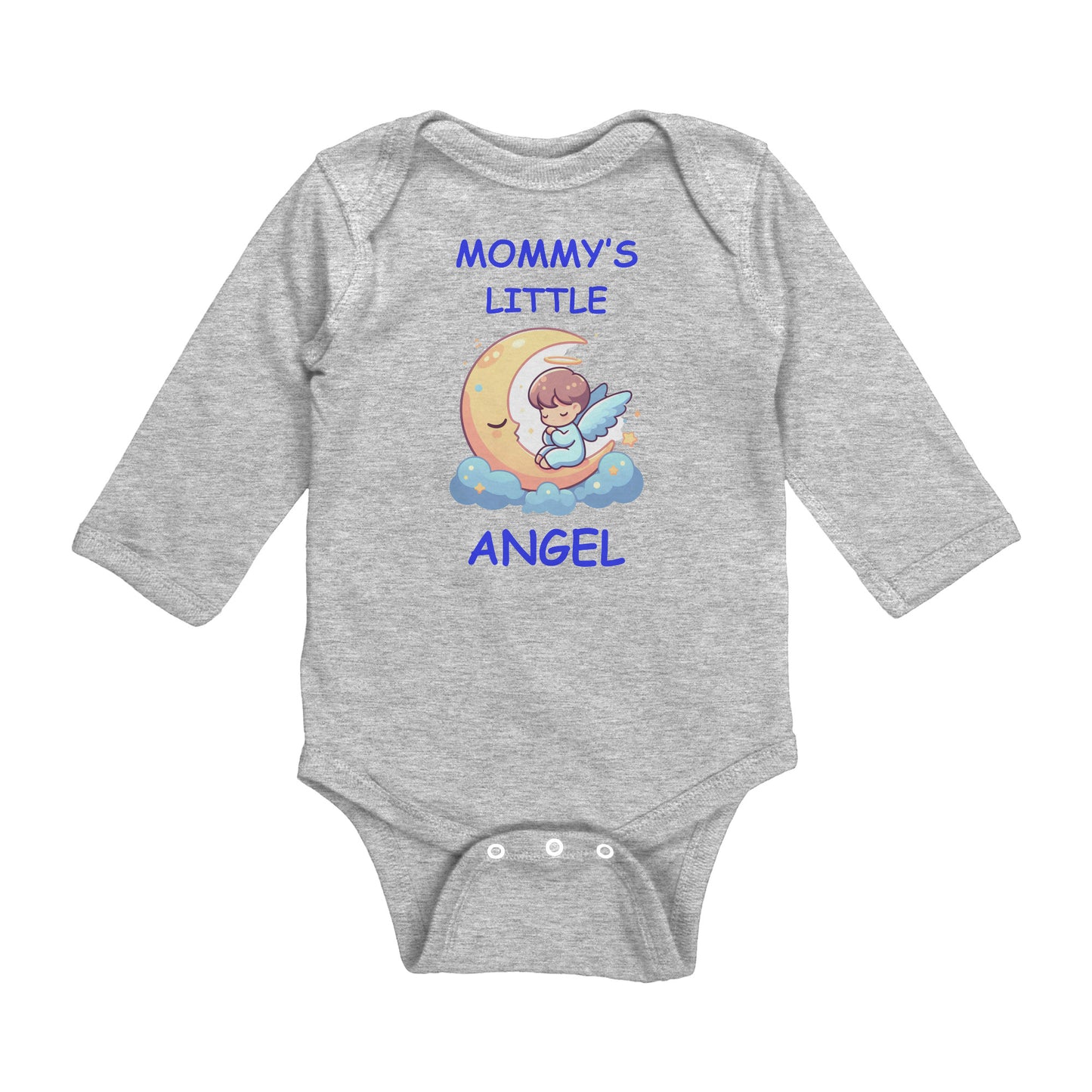Mommy's Little Angel Boy Long Sleeve Bodysuit