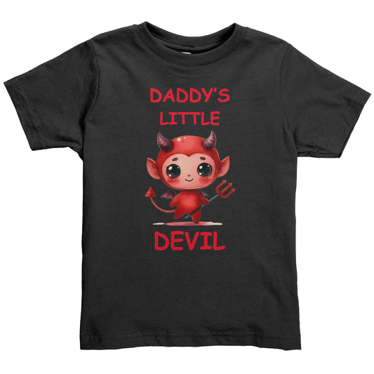 Daddy's Little Devil Boy Toddler Shirt