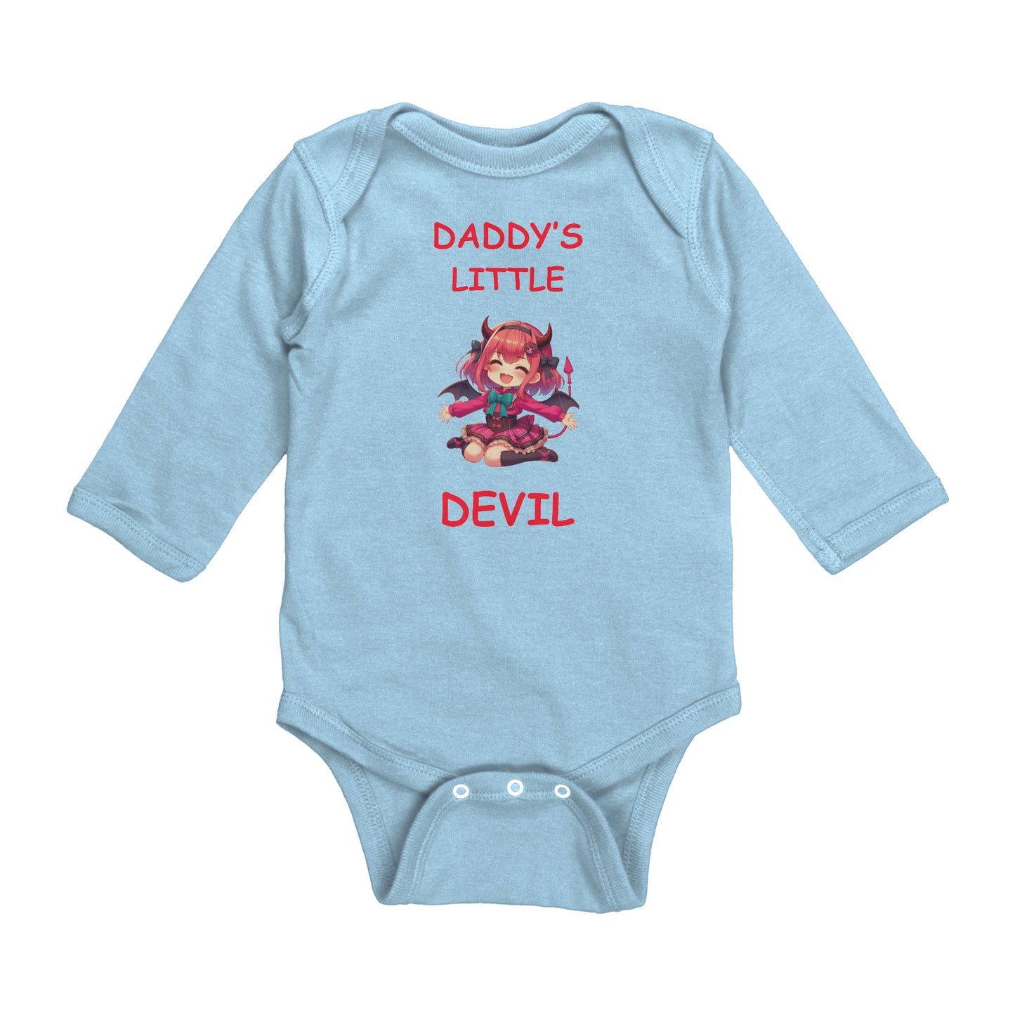 Daddy's Little Devil Girl Long Sleeve Bodysuit